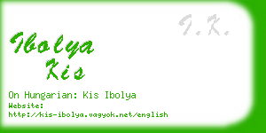 ibolya kis business card